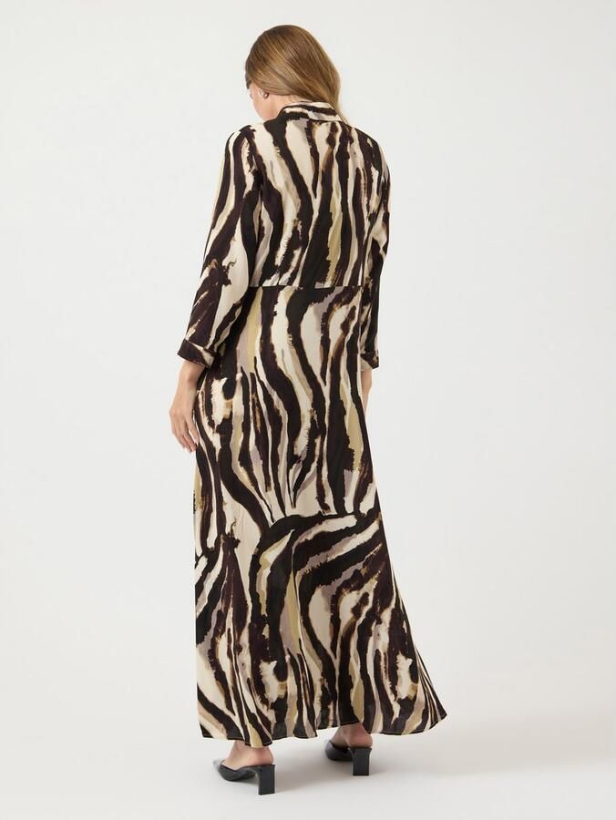 Y.A.S Jurk met overhemdkraag YASSAVANNA LONG SHIRT DRESS - Foto 2