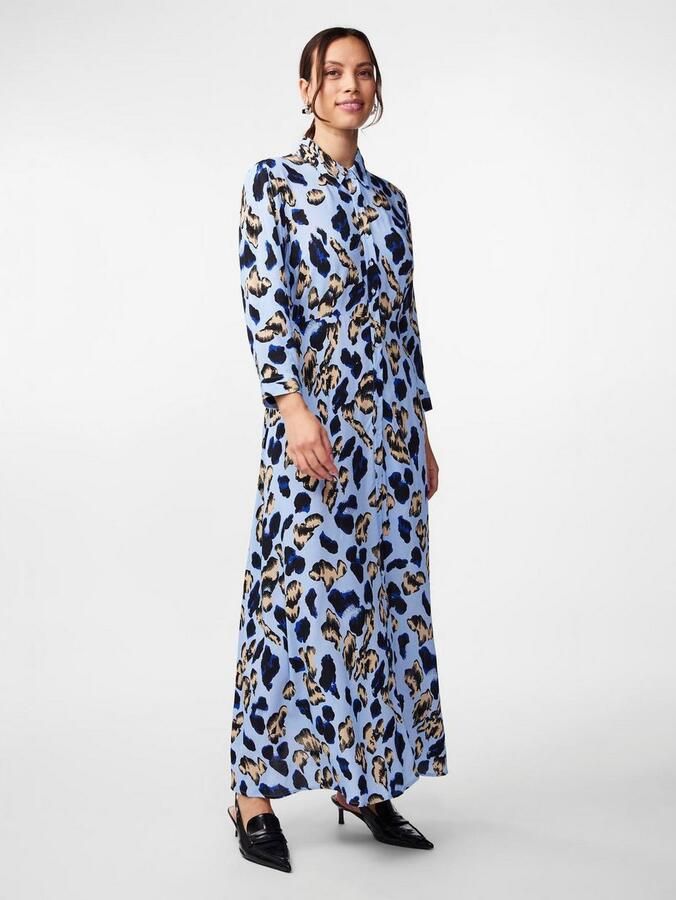 Y.A.S Jurk met overhemdkraag YASSAVANNA LONG SHIRT DRESS - Foto 4
