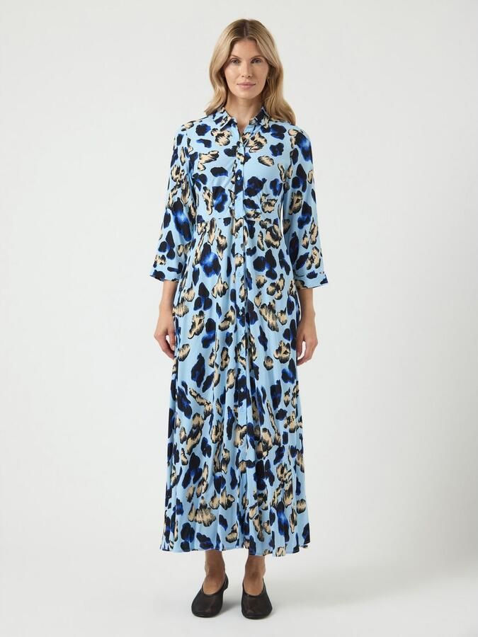 Y.A.S Jurk met overhemdkraag YASSAVANNA LONG SHIRT DRESS - Foto 5