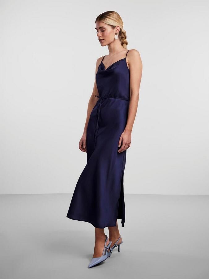 Y.A.S Jurk met spaghettibandjes YASTHEA STRAP LONG DRESS S. NOOS - Foto 3