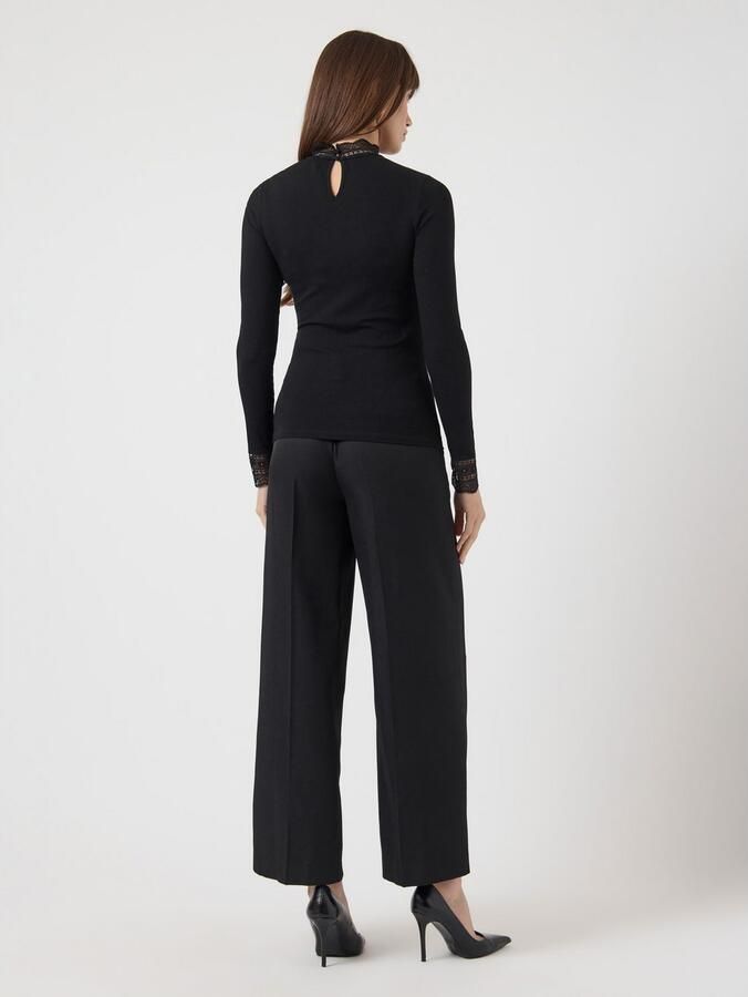 Y.A.S Kanten shirt YASELLINA LS HIGH NECK TOP S. NOOS - Foto 2