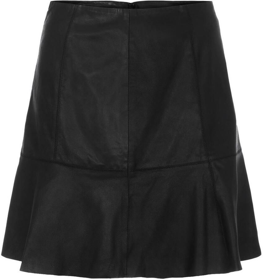 Y.A.S Leren rok YASCOLLY MW NAPLON LEATHER SKIRT NOOS
