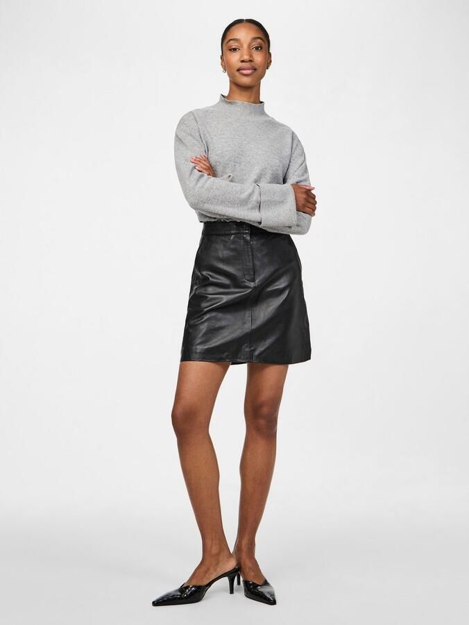Y.A.S Leren rok YASLYMA HMW LEATHER SKIRT NOOS - Foto 3