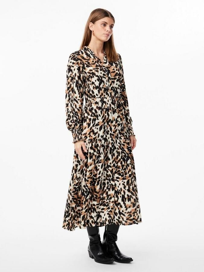 Y.A.S. Dames Jurken Yasalira Ls Long Shirt Dress S. Multi - Foto 6