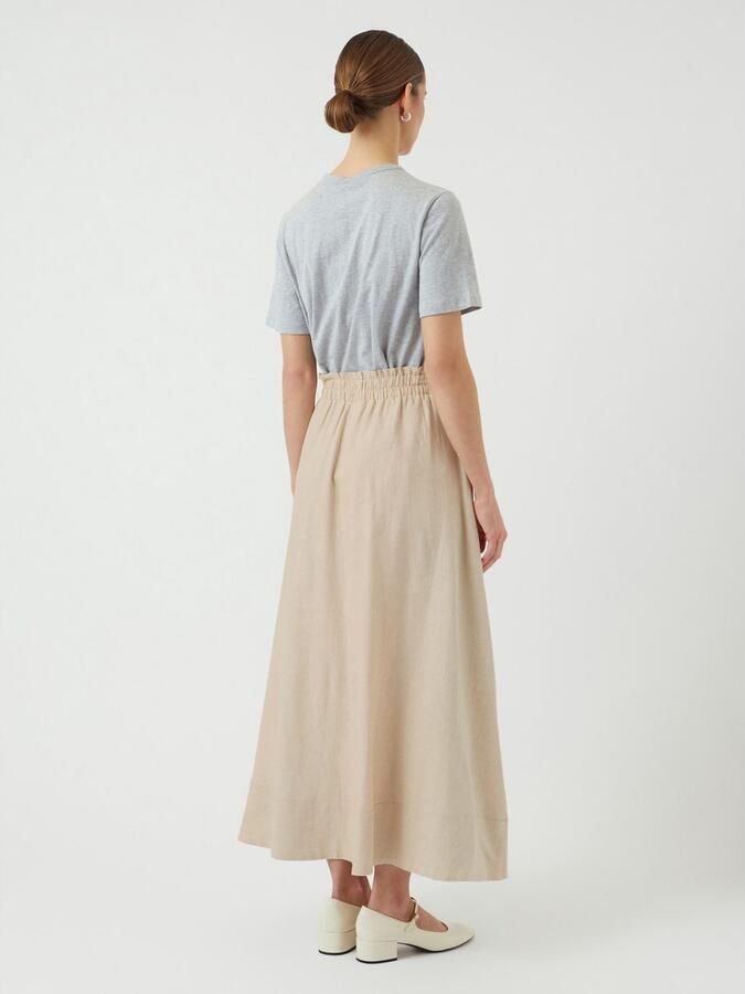 Y.A.S. Dames Rokken Yasflaxy Hw Ankle Skirt Noos Beige - Foto 4