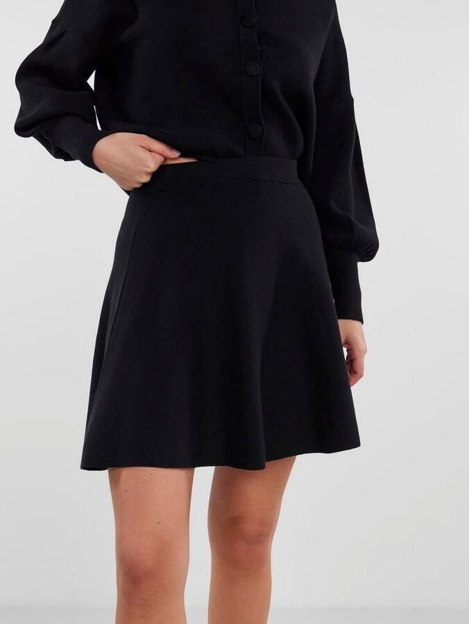 Y.A.S Elegante Gebreide Rok voor Vrouwen Black Dames - Foto 2