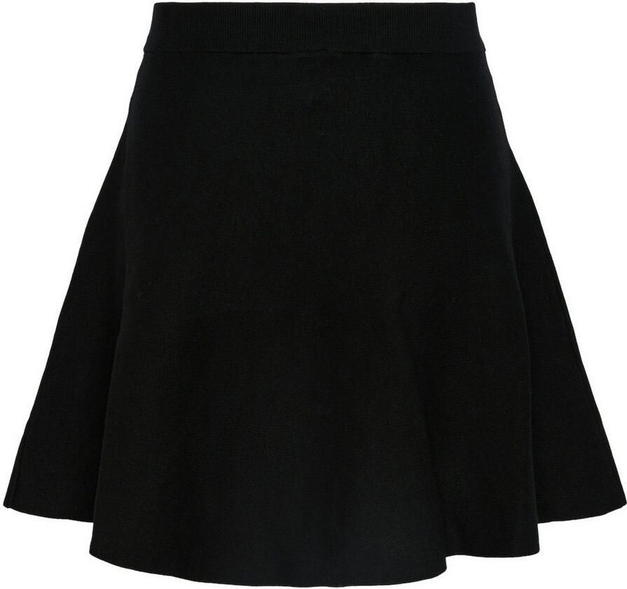 Y.A.S Elegante Gebreide Rok voor Vrouwen Black Dames