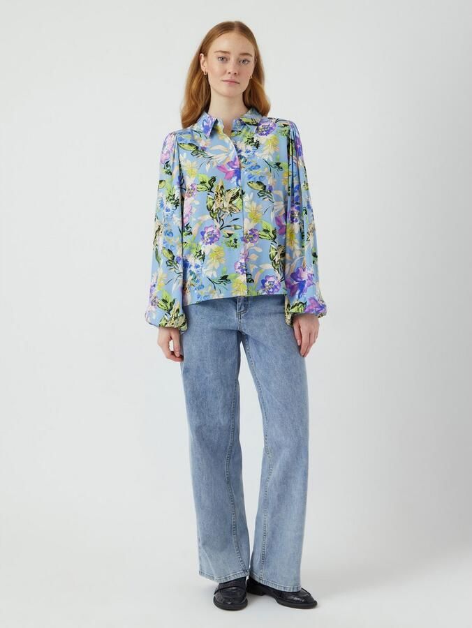 YAS Regular fit blouse met structuurmotief model 'ASINA' - Foto 2