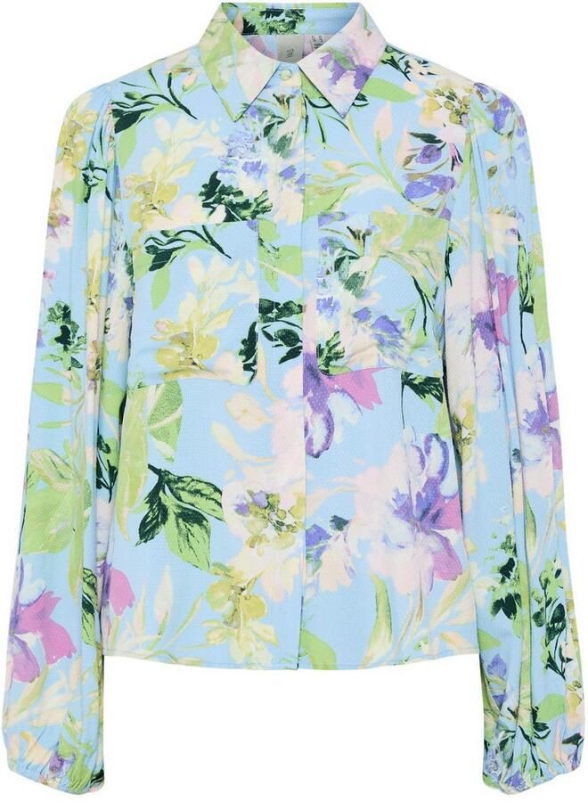 YAS Regular fit blouse met structuurmotief model 'ASINA' - Foto 5