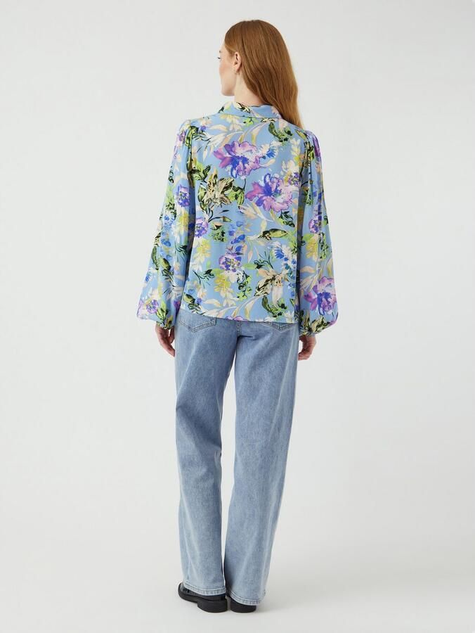 YAS Regular fit blouse met structuurmotief model 'ASINA' - Foto 3