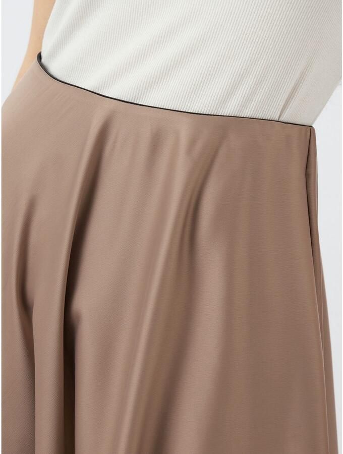 Y.A.S Satijnen rok YASPELLA HW VOLUME ANKLE SKIRT S. NOOS