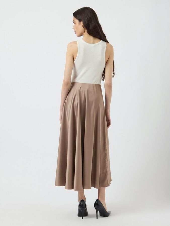 Y.A.S Satijnen rok YASPELLA HW VOLUME ANKLE SKIRT S. NOOS - Foto 3