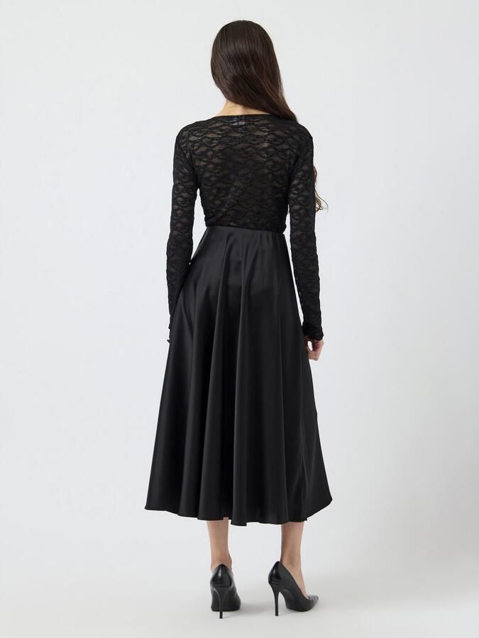 Y.A.S Satijnen rok YASPELLA HW VOLUME ANKLE SKIRT S. NOOS - Foto 3