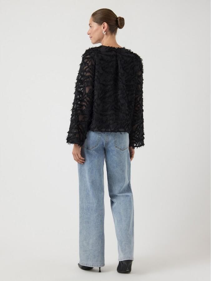 YAS Blouses met lange mouwen en ronde hals model 'PARIA' - Foto 4