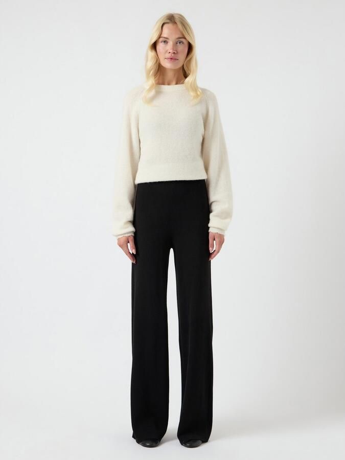 Y.A.S. Dames Broeken Yasfonny Hw Knit Pant S. Zwart - Foto 6
