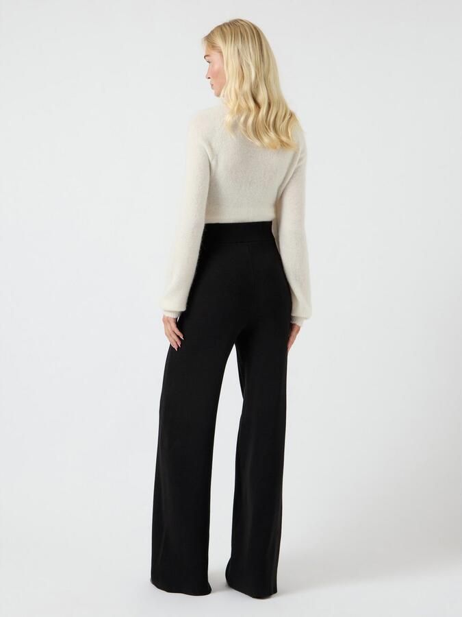 Y.A.S. Dames Broeken Yasfonny Hw Knit Pant S. Zwart - Foto 7