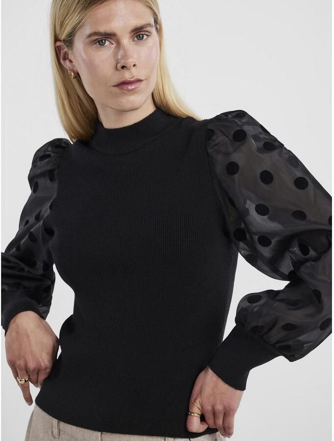 Y.A.S. Dames Truien & Vesten Yasdotme Ls Knit Pullover Zwart - Foto 7