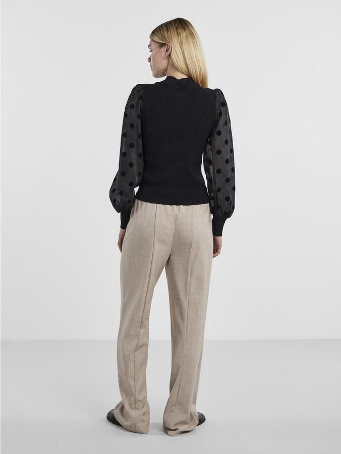 Y.A.S. Dames Truien & Vesten Yasdotme Ls Knit Pullover Zwart - Foto 10