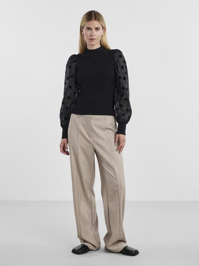 Y.A.S. Dames Truien & Vesten Yasdotme Ls Knit Pullover Zwart - Foto 11