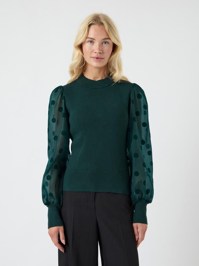 Y.A.S Trui met ronde hals YASDOTME LS KNIT PULLOVER S. NOOS - Foto 5