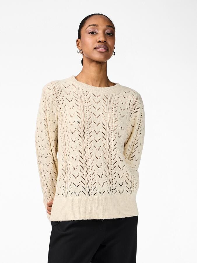 Y.A.S. Dames Truien & Vesten Yastella Ls Knit Pullover S. Wit - Foto 8
