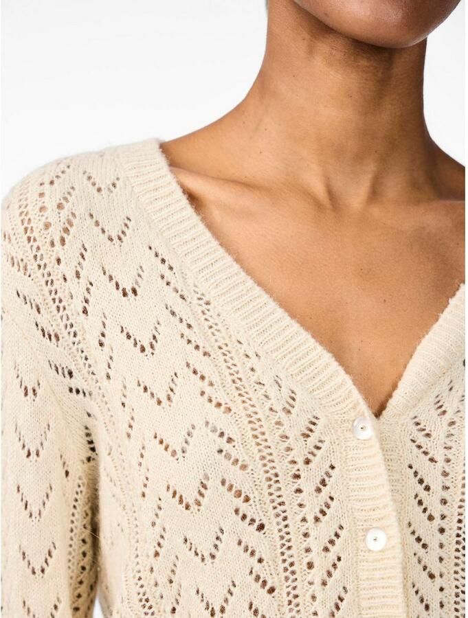 Y.A.S. Dames Truien & Vesten Yastella Ls Knit Pullover S. Wit