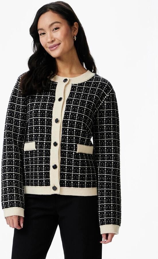 Y.A.S Vest YASLIVIA LS SHORT KNIT CARDIGAN S. NOOS - Foto 4