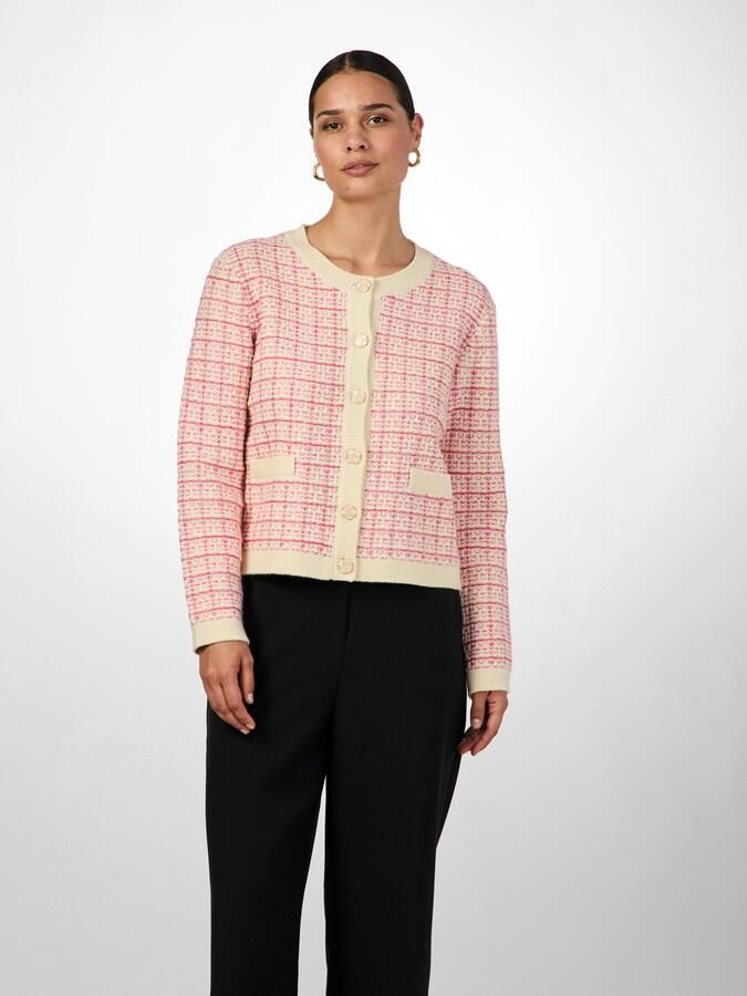 Y.A.S. Dames Truien & Vesten Yaslivia Ls Short Knit Cardigan Roze - Foto 5