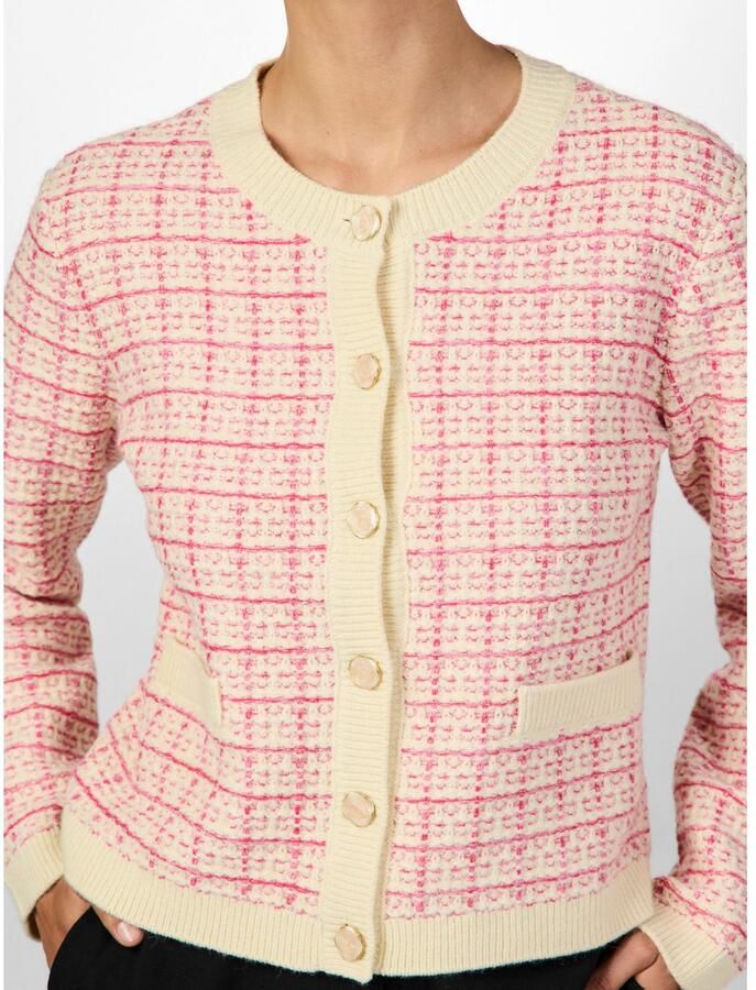 Y.A.S. Dames Truien & Vesten Yaslivia Ls Short Knit Cardigan Roze - Foto 2