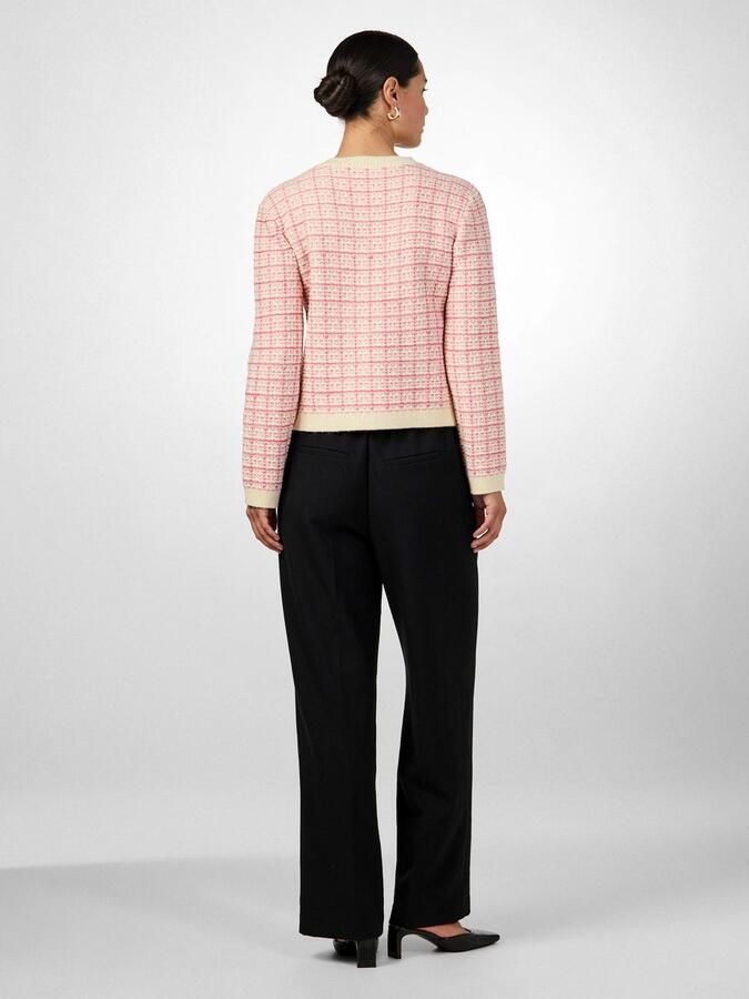 Y.A.S. Dames Truien & Vesten Yaslivia Ls Short Knit Cardigan Roze - Foto 4