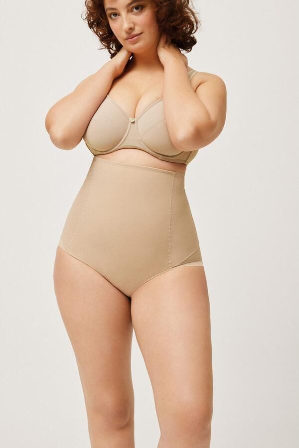 YSABEL MORA Broekje met hoge taille hoog uitgesneden elastisch sterk shape-effect tule (Set van 2) - Foto 4