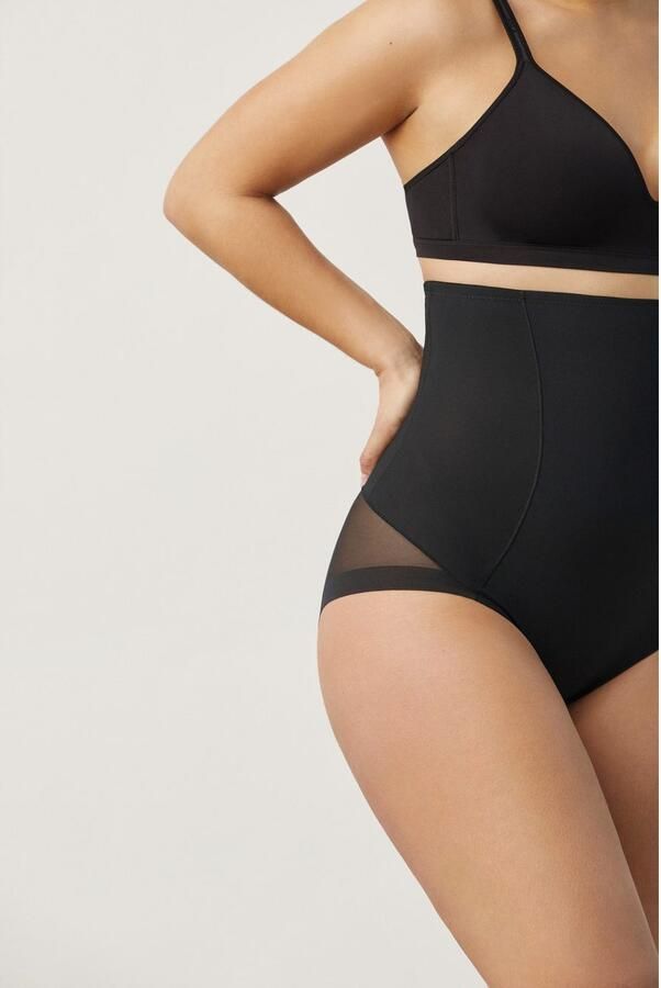 YSABEL MORA Broekje met hoge taille hoog uitgesneden elastisch sterk shape-effect tule (Set van 2) - Foto 2