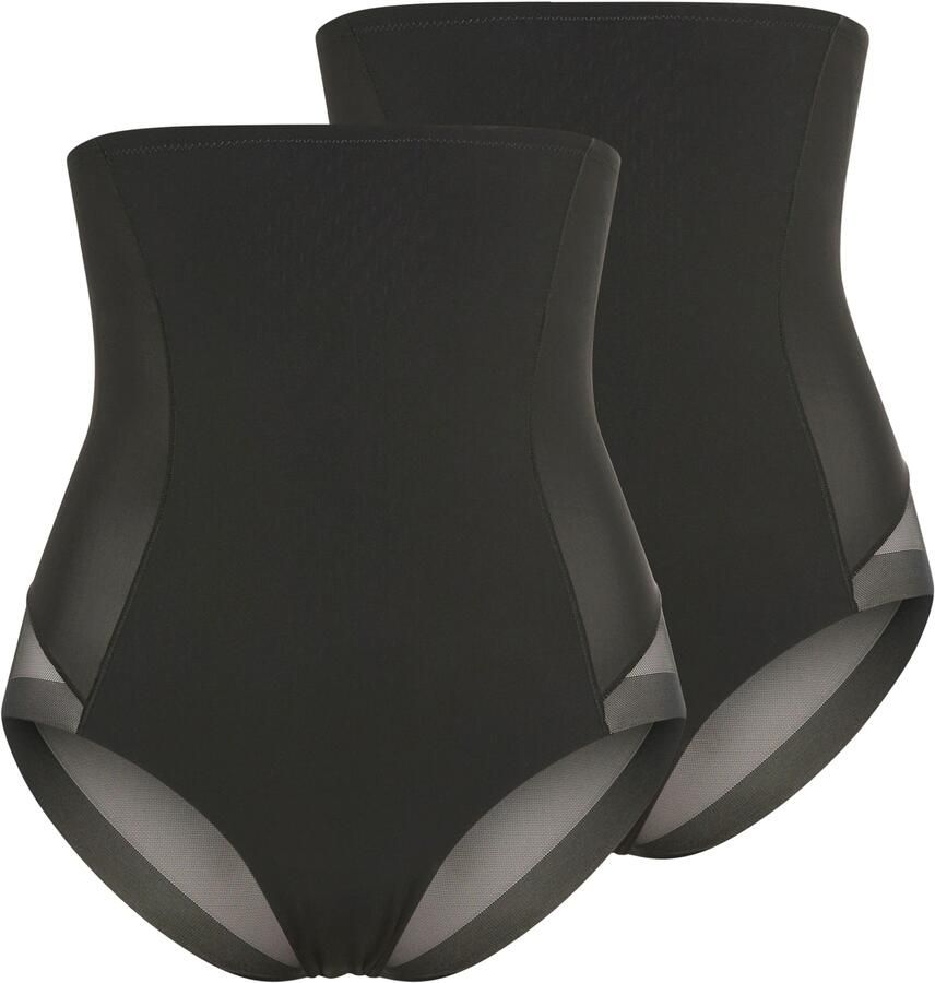 YSABEL MORA Broekje met hoge taille hoog uitgesneden elastisch sterk shape-effect tule (Set van 2)