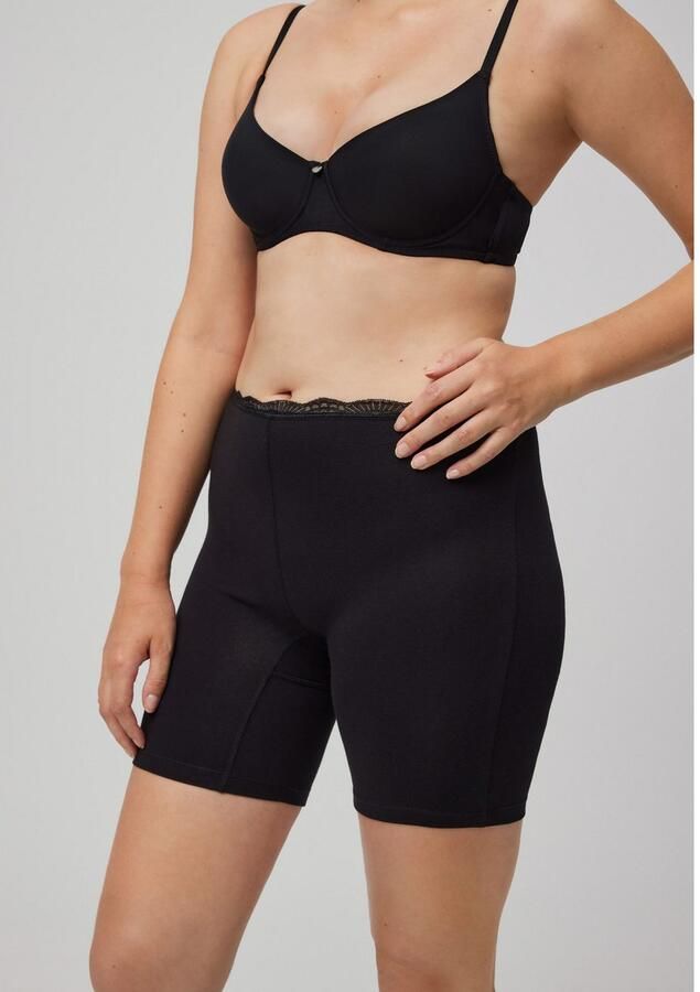 YSABEL MORA Lange onderbroek BASIC COLLECTION COTTON WITH LACE aangename zachtheid en pasvorm tegen wrijving (Set van 3) - Foto 3