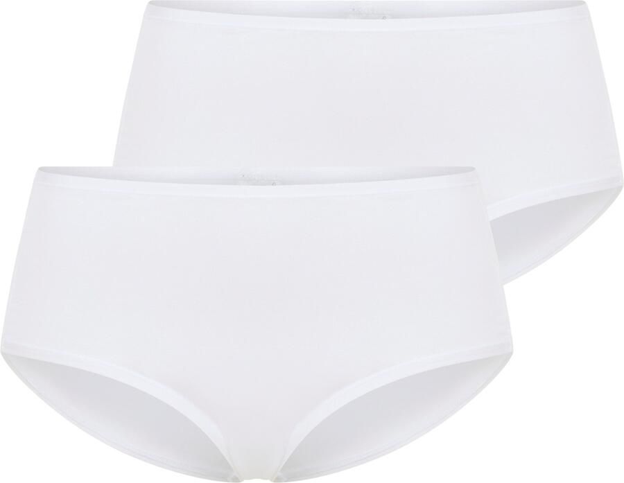 YSABEL MORA Maxislip BASIC COLLECTION COTTON met bedekte en hoog uitgesneden fit voor een aangenaam draaggevoel (Set van 2)