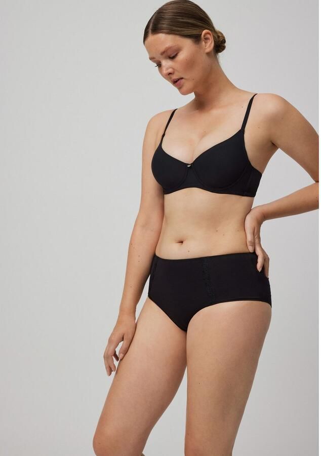 YSABEL MORA Maxislip BASIC COLLECTION COTTON WITH LACE met romantische touch door kant-applicaties (Set van 3) - Foto 3