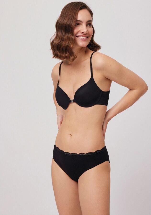 YSABEL MORA Midislip BASIC COLLECTION COTTON WITH LACE (Set van 3) - Foto 3