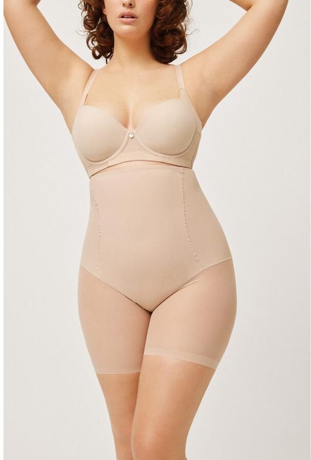 YSABEL MORA Shapingbroek hoog uitgesneden langere pijp met tule anti-schuur-effect (Set van 2) - Foto 5