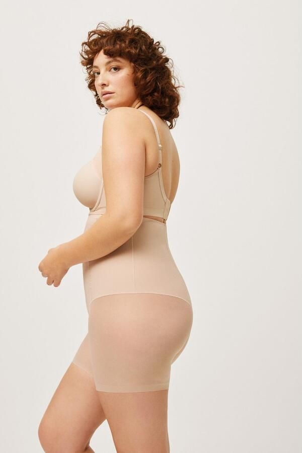 YSABEL MORA Shapingbroek hoog uitgesneden langere pijp met tule anti-schuur-effect (Set van 2) - Foto 2