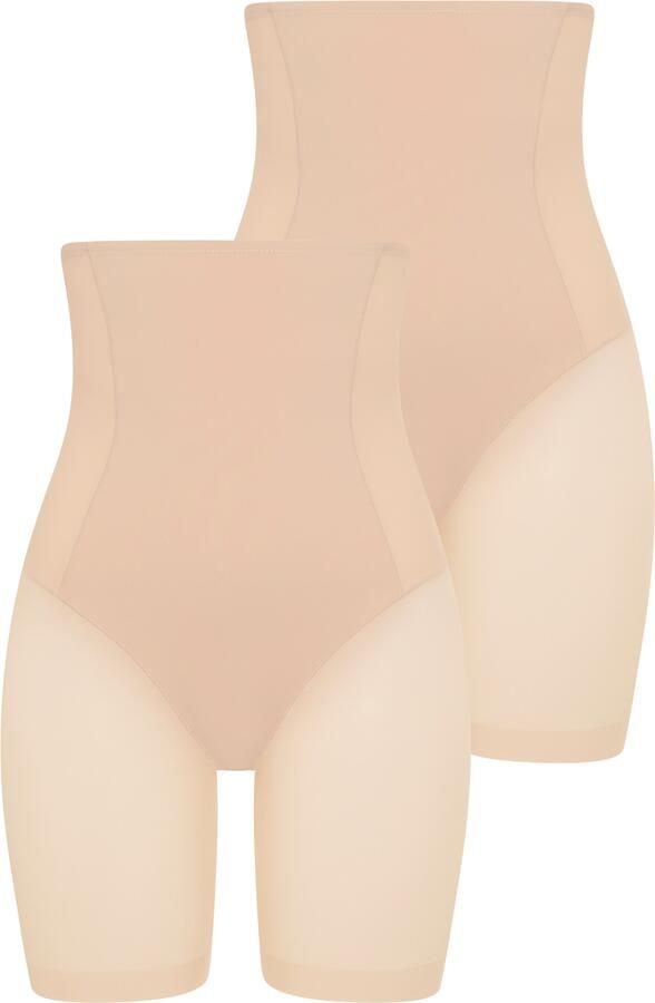 YSABEL MORA Shapingbroek hoog uitgesneden langere pijp met tule anti-schuur-effect (Set van 2) - Foto 3