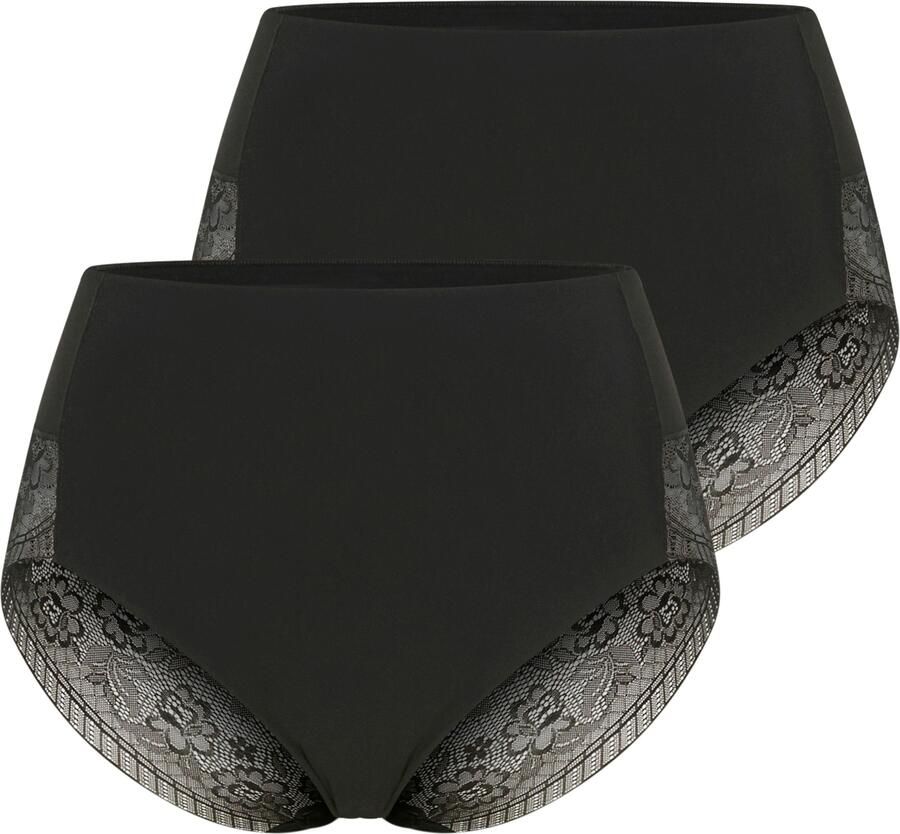 YSABEL MORA Shapingpants Special You bloe kant elastisch vormeffect (Set van 2)