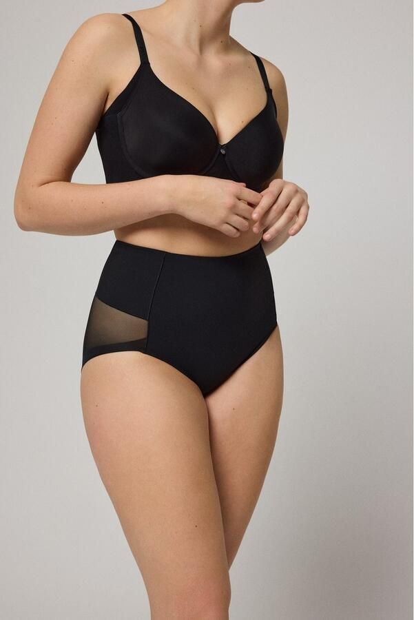 YSABEL MORA Shapingpants vor d gemiddeld shape-effect elastisch mesh (Set van 2) - Foto 5