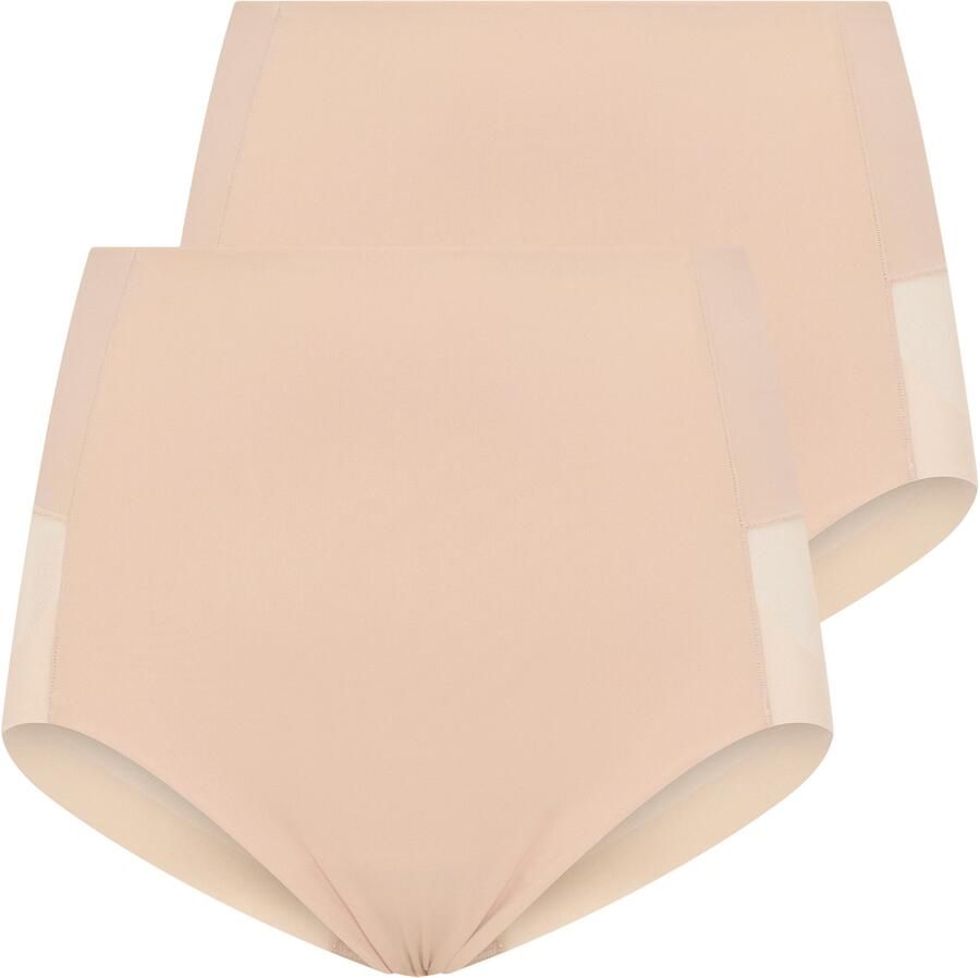 YSABEL MORA Shapingpants vor d gemiddeld shape-effect elastisch mesh (Set van 2)