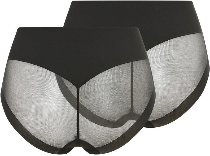 YSABEL MORA Shapingslip elastisch mesh medium vormeffect tule (Set van 2)
