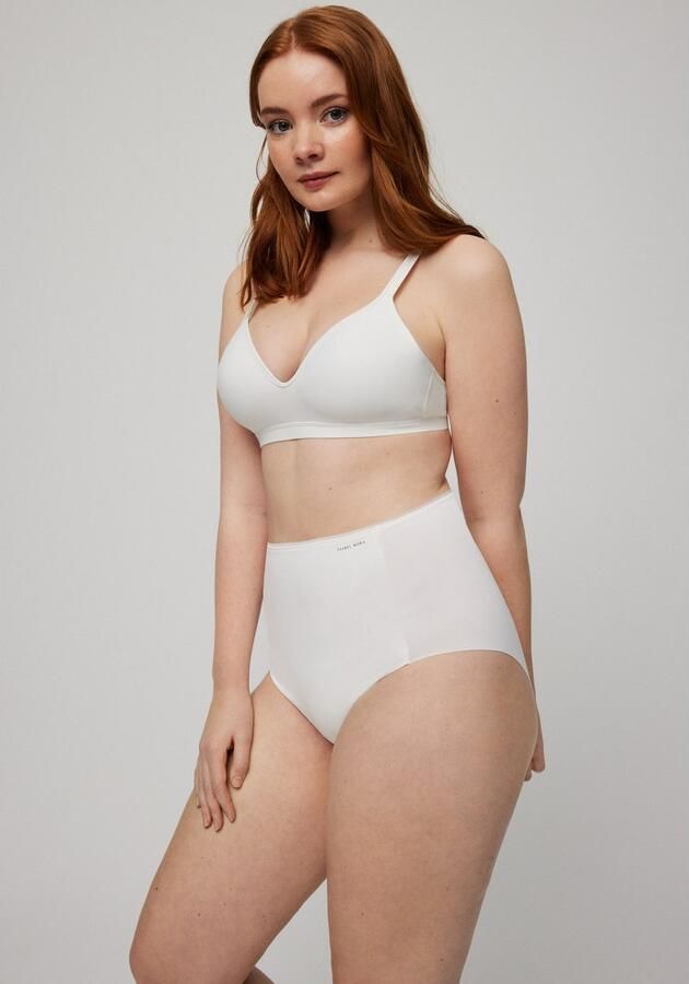 YSABEL MORA Shapingslip uit versterkt materiaal en met bedekte hooggesneden pasvorm - Foto 4