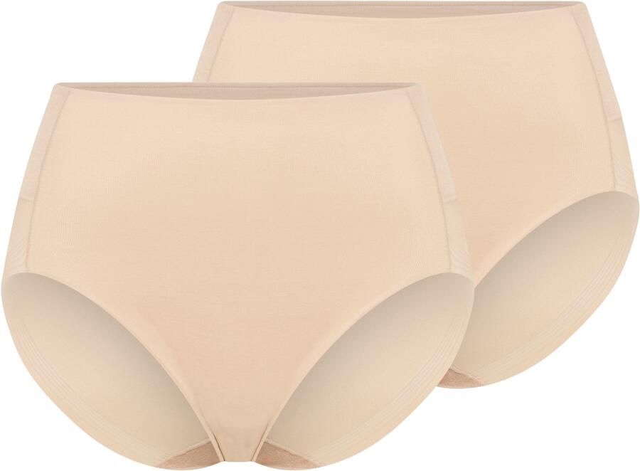 YSABEL MORA Shapingslip ultraplatte naden vorm-effect elastisch zacht (Set van 2)