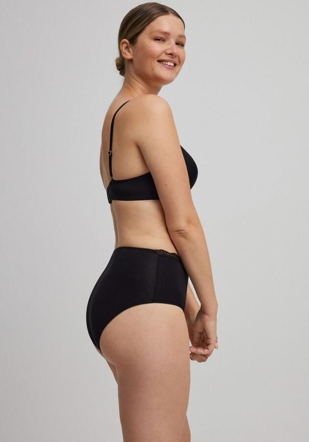 YSABEL MORA Tailleslip BASIC COLLECTION COTTON WITH LACE hoog uitgesneden en verfijnd met delicate kant (Set van 3) - Foto 3