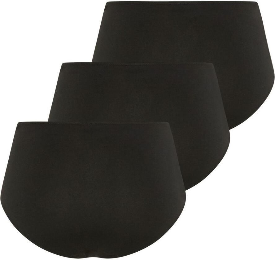 YSABEL MORA Tailleslip BASIC COLLECTION COTTON WITH LACE hoog uitgesneden en verfijnd met delicate kant (Set van 3)