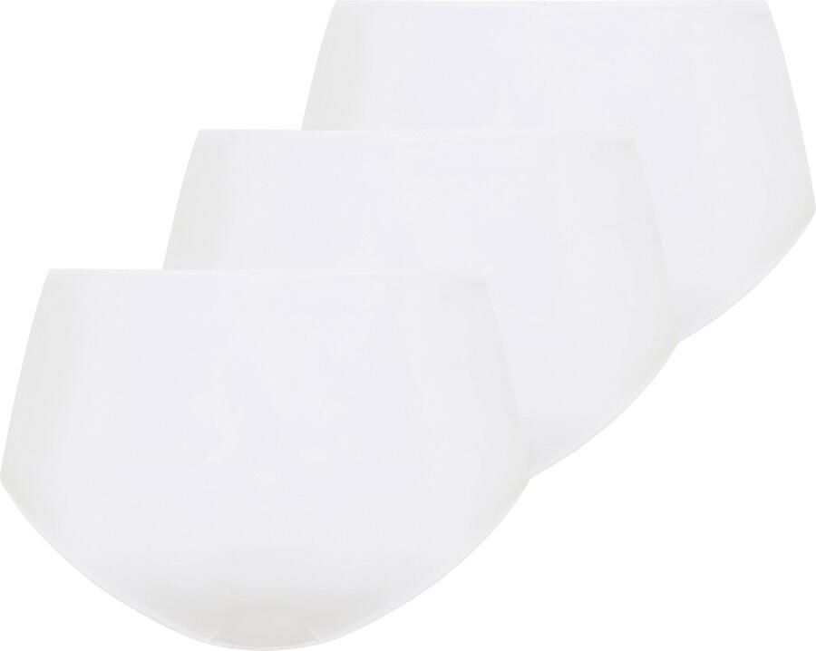 YSABEL MORA Tailleslip BASIC COLLECTION COTTON WITH LACE hoog uitgesneden en verfijnd met delicate kant (Set van 3)