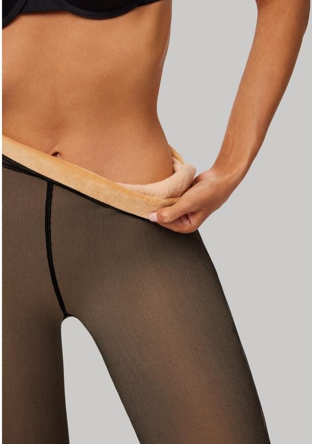 YSABEL MORA Thermopanty HOSIERY COLLECTION met verwarmende binnenzijde in transparante panty-look - Foto 2